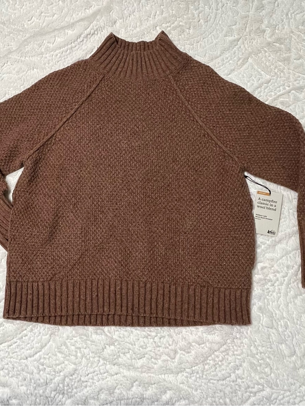 NWT REI Women's Wallace Lake Mock Neck Sweater Size XL